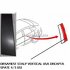Ornament vertical usa dreapta spate 4/5 usi Ford focus mk2 1.4