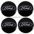 Capac centru janta aliaj 55 mm negru lucios Ford fiesta mk 7 1.25