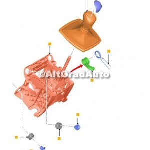 Ansamblu schimbator cutie viteza Ford C-Max (2011-2015) 1.6 Ti 125 HP oe 1791518