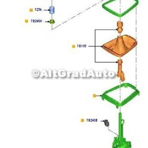Ansamblu timonerie tija cutie 6 trepte MMT6 piele Ford mondeo v 1.5 tdci