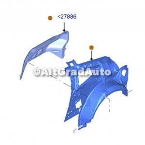 Aripa interioara stanga spate coupe Ford Mustang (2015-2018) 2.3 EcoBoost 314 HP oe 2271948