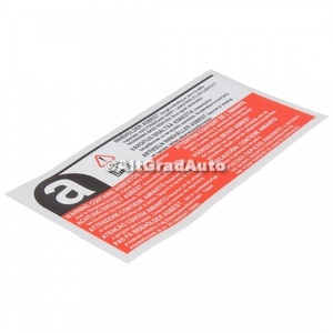 Eticheta atentionare azbest Ford Transit (1991-1994) 2.5 DI 80 HP oe 1652835