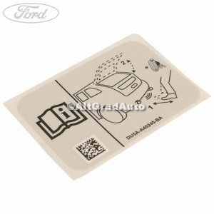 Eticheta atentionare portbagaj electric Ford Edge (2016-2018) 2.0 TDCi 180 HP oe 5241704