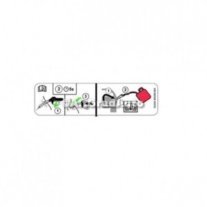 Eticheta instructiuni alimentare combustibil Ford Mustang (2015-2018) 2.3 EcoBoost 314 HP oe 5278927