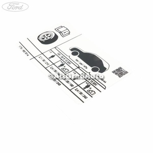 Eticheta valori presiune roti Ford Ka plus (2016-2018) 1.2 Ti-VCT 85 HP oe 2020808