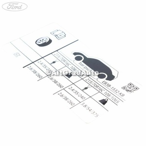 Eticheta valori presiune roti Ford ranger 4 2.2 tdci
