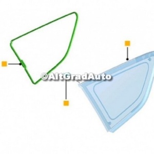 Geam custode dreapta spate, pachet privacy glass Ford Kuga (2019-2023) 1.5 EcoBoost 150 HP oe 2464762