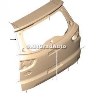 Hayon batant model cu roata rezerva exterioara Ford ecosport 1.5 tdci