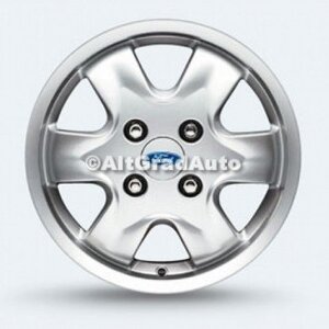 Janta aliaj 14 inch, 6 spite, argintiu Ford Ka (1996-2008) 1.3 i 70 HP oe 1136104