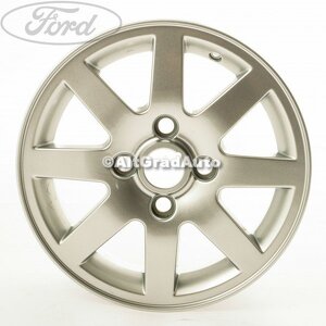 Janta aliaj 14 inch, 8 spite cromat Ford Ka (1996-2008) 1.3 i 70 HP oe 1112185