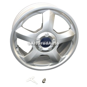 Janta aliaj 17 inch, 5 spite, design Silver Ford Galaxy (2000-2006) 2.3 4x4 145 HP oe 1122765