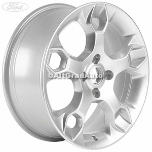 Janta aliaj 17 inch, 5 spite culoare argintie Ford Fiesta (2008-2012) 1.25 82 HP oe 2237319