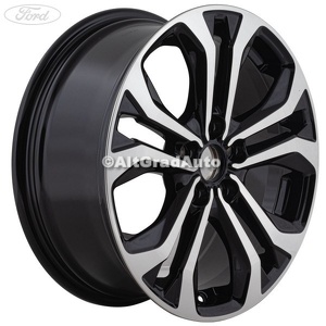 Janta aliaj 17 inch, 5 spite duble black Ford Puma (2020-2023) 1.5 EcoBlue 120 HP oe 2393238