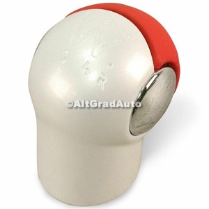 Nuca schimbator, aluminiu si piele rosie Ford Ka (2009-2016) 1.2 69 HP oe 1679596