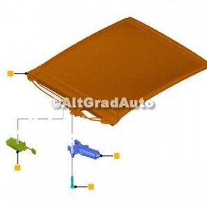 Parasolar retractabil plafon Ford Mondeo (2014-2018) 1.0 EcoBoost 125 HP oe 2195347