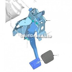Pedala frana cutie automata Ford EcoSport (2013-2018) 1.5 TDCi 90 HP oe 1801633