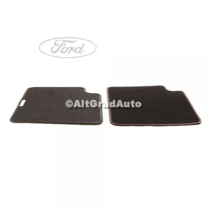 Set covorase spate velur negru cusatura rosie Grand Prix Ford Ka (2009-2016) 1.2 69 HP oe 1743322