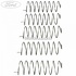 Arc emblema grila radiator an 10/2000-06/2003 Ford Mondeo MK3 ST220 226 HP Part Number 98AB8C161AD