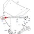 Bucsa prindere tija capota alba Ford cmax mk2 1.6 tdci