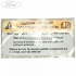 Eticheta atentionare roata rezerva Ford Ka 2 1.3 TDCi 75 HP oe 1679458