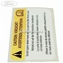 Eticheta atentionare roata rezerva Ford Ka MK2 1.3 TDCi 75 HP Part Number 9S511A479BA