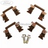 Set cleme prindere placute frana fata Ford Ranger 4 2.2 TDCi 131 HP Part Number AB312K583AA