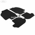 Set covorase fata si spate, mocheta negru Ford Ka 1.6 i 95 HP Part Number AMYS5JB130A88BAYYG1