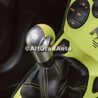 Nuca schimbator, aluminiu si piele verde/Lime Ford Ka 2 1.2