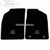 Set covorase, fata velur negru logo KA 10/2012-06/2016 Ford Ka MK2 1.2