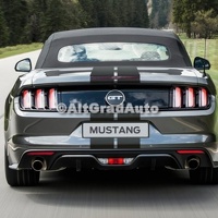 Set dungi auto adezive negru mat cabriolet Ford Mustang MK6 2.3 EcoBoost
