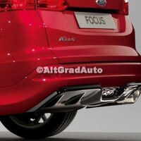 Extensie bara spate combi, model ST esapament dreapta cu gaura senzor parcare Ford Focus Mk3 1.0 EcoBoost