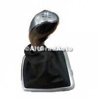 Nuca schimbator, 6 trepte, piele neagra, aluminiu Ford Focus Mk2 1.4