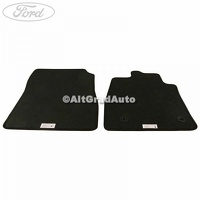 Set Covorase fata velur negre, cusaturi gri Ford Puma MK2 1.5 EcoBlue