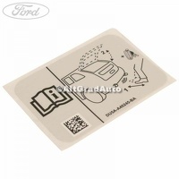 Eticheta atentionare portbagaj electric Ford Edge 2.0 TDCi