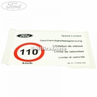 Eticheta avertizare viteza maxima 110 kmh Ford Transit MK7 2.2 TDCi