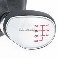 Nuca schimbator 6 trepte piele insertie rosie Ford Focus Mk2 2.5 ST