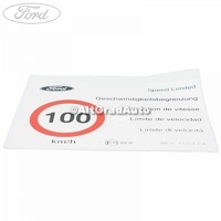Eticheta avertizare viteza maxima 100 kmh Ford Transit nou 2.2 TDCi 4x4
