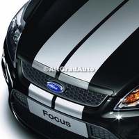 Set dungi auto adezive argintiu capota Ford Focus MK2 facelift 1.4