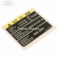 Eticheta informare specificatie aer conditionat Ford Fiesta Mk 7 1.6 TDCi