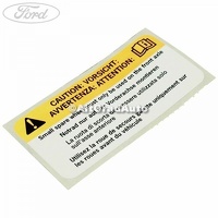 Eticheta atentionare roata rezerva Ford Ka 2 1.2