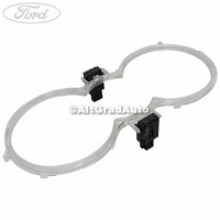 Ornament iluminat LED suport pahar consola centrala Ford Fiesta MK7 facelift 1.0