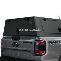 Hard Top Pickup Attitude din aluminiu cu usi rabatabile culoare negru mat cabina dubla Raptor Ford Ranger 2023-2026 2.0 Raptor Bi-TDCi 4x4