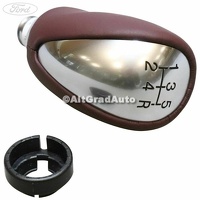 Nuca schimbator, 5 trepte piele rosie Ford Fiesta Mk 7 1.25