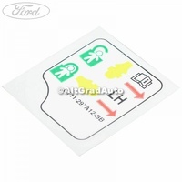 Eticheta informare siguranta incuietoare copil usa spate stanga Ford Tourneo Connect 2 1.0 EcoBoost