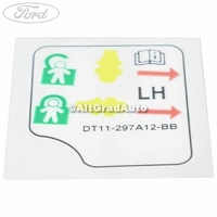 Eticheta informare siguranta incuietoare copil usa spate dreapta Ford Tourneo Connect 2 1.0 EcoBoost