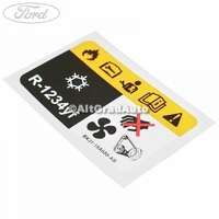 Eticheta valori aer conditionat R1234YF Ford Transit nou 2.2 TDCi 4x4