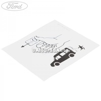 Eticheta informare deschidere usa spate Ford Tourneo Connect Mk1 1.8 Di