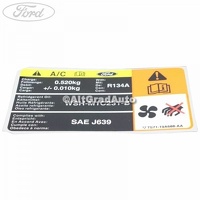 Eticheta informare specificatie aer conditionat Ford Mondeo 4 2.0