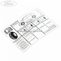 Eticheta valori presiune roti Ford Fiesta Mk 7 1.25