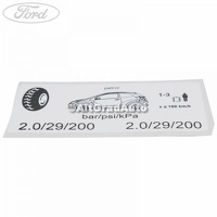 Eticheta valori presiune roti Ford Ka 2 1.3 TDCi